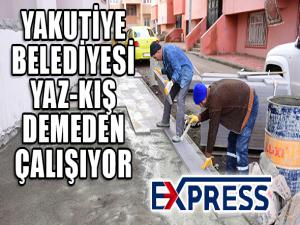 Yakutiye'de durmak yok, hizmete devam 