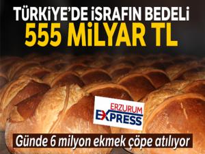 Yılda 555 milyar lira israf ediyoruz