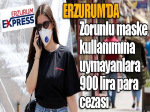 Zorunlu maske kullanımına uymayanlara 900 lira para cezası