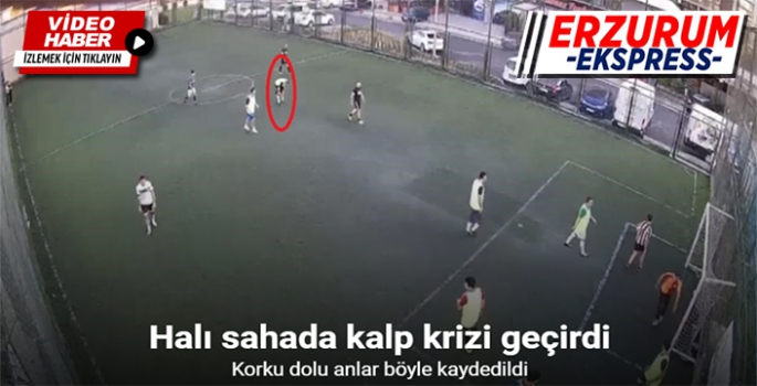 Halı sahada kalp krizi geçirdi...O anlar kamerada