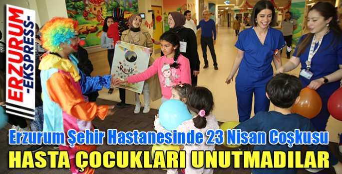 HASTA ÇOCUKLARI UNUTMADILAR