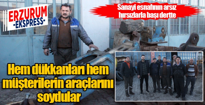Hem dükkanları hem müşterilerin araçlarını soydular