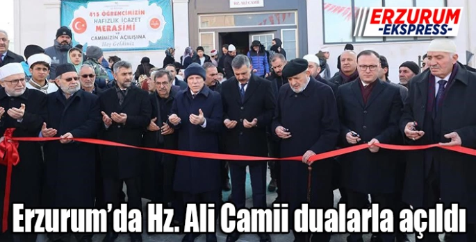  Hz. Ali Camii dualarla açıldı