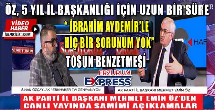 İBRAHİM AYDEMİR’LE BİR SORUNUM YOK