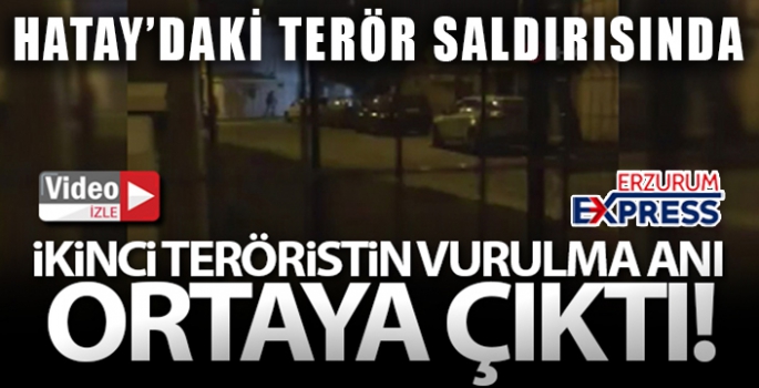 İkinci teröristin vurulma anı ortaya çıktı