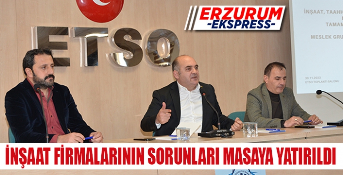 İNŞAAT FİRMALARI, ETSO’DAKİ ORTAK İSTİŞARE TOPLANTISINDA BULUŞTU