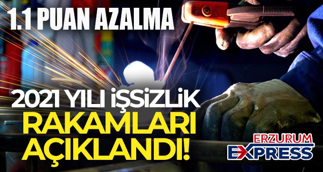 İşsizlik oranı 2021 yılında yüzde 12 oldu