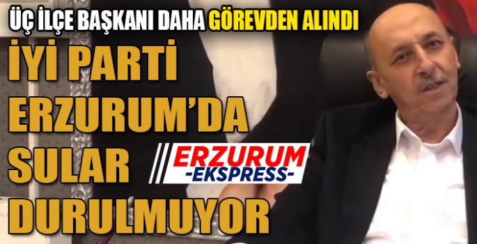 İYİ PARTİ’DE ÜÇ İLÇE BAŞKANI DAHA GÖREVDEN ALINDI