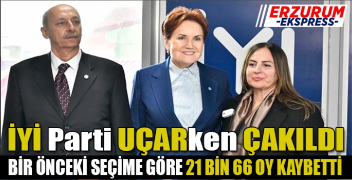 İYİ Parti Erzurum'da UÇARken ÇAKILDI. 