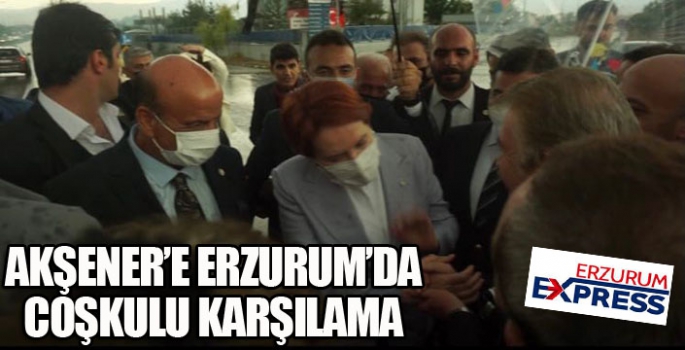 İYİ Parti Genel Başkanı Meral Akşener Erzurum'da