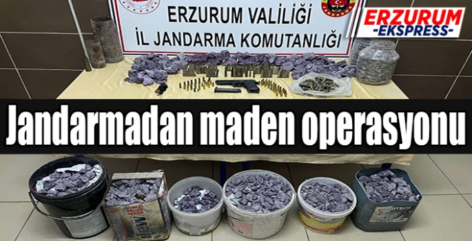 Jandarmadan maden operasyonu