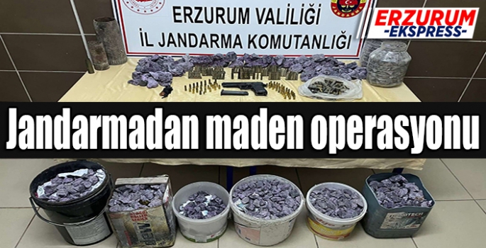 Jandarmadan maden operasyonu