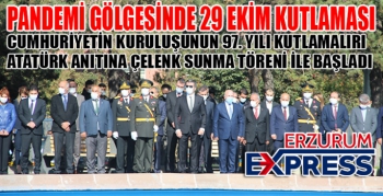 29 Ekim kutlamaları çelenk sunma töreni ile başladı