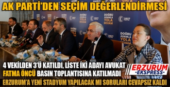 Ak Parti Erzurum’da seçim sonucunu değerlendirdi