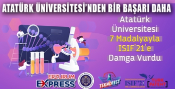 Atatürk Üniversitesi 7 Madalyayla Isıf'21’e damga vurdu