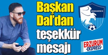 Başkan Dal’dan teşekkür mesajı