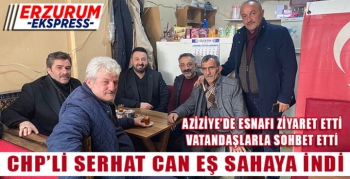 CHP'Lİ SERHAT CAN EŞ SAHAYA İNDİ