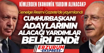 Cumhurbaşkanı adaylarının seçim döneminde alacağı yardımlara ilişkin genelge Resmi Gazete'de