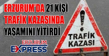  Erzurum 2021 trafik bilançosu açıklandı