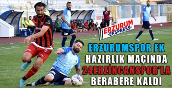 Erzurumspor FK hazırlık maçında berabere kaldı