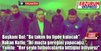 Erzurumspor FK zorlu Altınordu deplasmanından umutlu