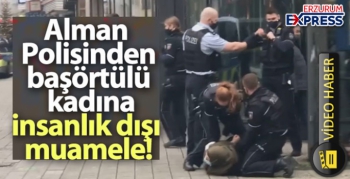 Almanya'da başörtülü kadına karşı polis şiddeti