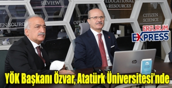 YÖK Başkanı Özvar, Atatürk Üniversitesinde
