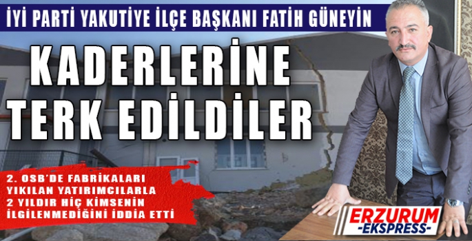 KADERLERİNE TERK EDİLDİLER 