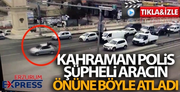 Kahraman polise durdurmaya çalıştığı araç çarptı