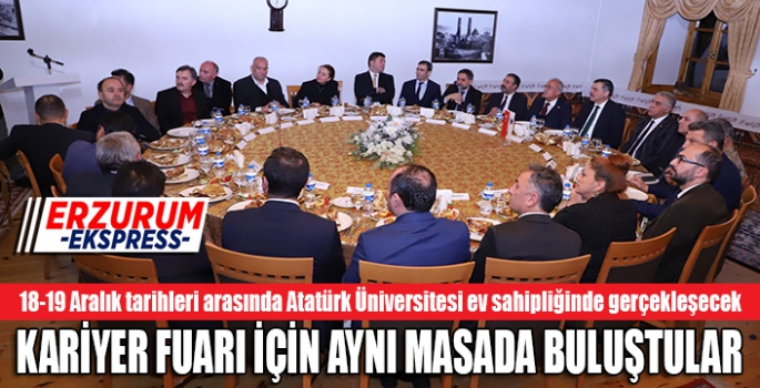 KARİYER FUARI İÇİN AYNI MASADA BULUŞTULAR