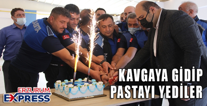 KAVGAYA GİTTİLER PASTAYI YEDİLER