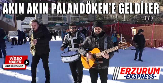 KAYAK SEVERLER PALANDÖKEN'E AKIN ETTİ