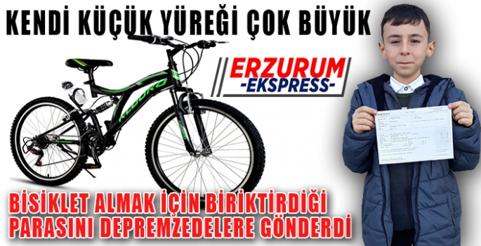 Kendi küçük yüreği büyük