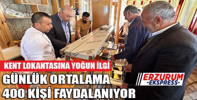 Kent Lokantasından günlük 400 kişi faydalanıyor.