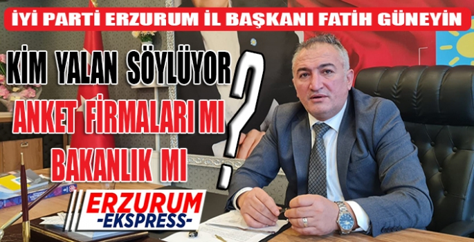 KİM YALAN SÖYLÜYOR ANKET FİRMALARI MI BAKANLIK MI?