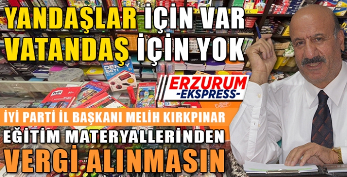 KIRTASİYE ÜRÜNLERİNDEN KDV ALMAYIN