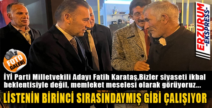 LİSTENİN BİRİNCİ SIRASINDAYMIŞ GİBİ ÇALIŞIYOR