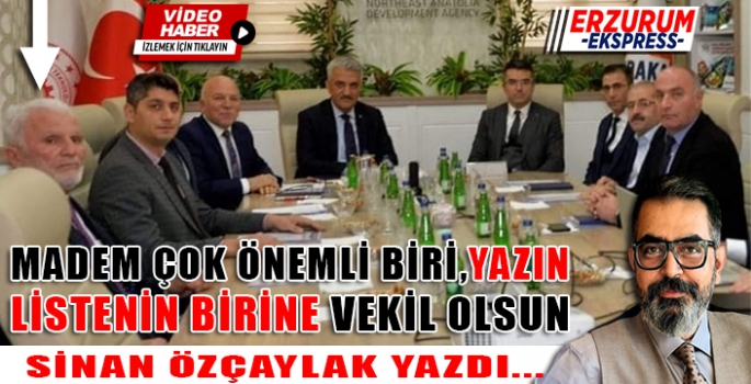 MADEM ÇOK ÖNEMLİ YAZIN LİSTENİN BİRİNE VEKİL OLSUN