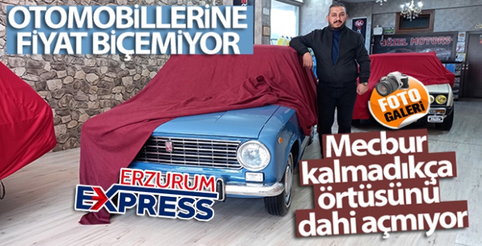 Mecbur kalmadıkça örtüsünü dahi açmıyor, klasik otomobillerine gözü gibi bakıyor