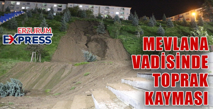 MEVLANA VADİSİNDE TOPRAK KAYMASI