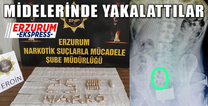 MİDELERİNDE YAKALATTILAR