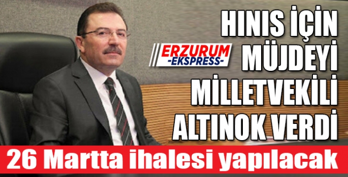 Müjdeyi Milletvekili Altınok verdi! 