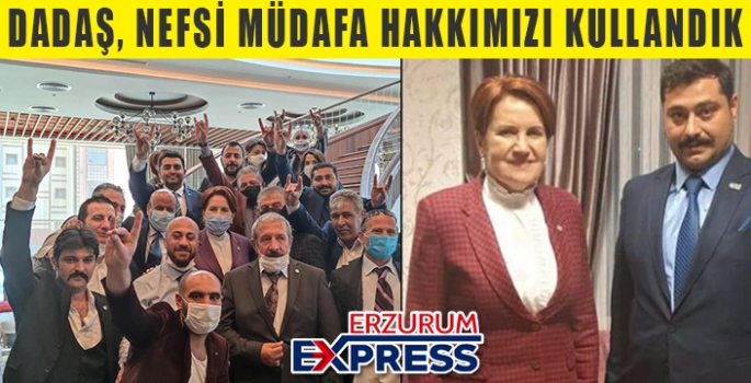 Nefsi Müdafa hakkımızı kullandık