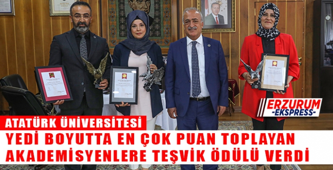 Öğretim elemanlarına akademik teşvik ve ödül töreni düzenlendi