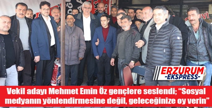 Öz gençlere seslendi, Sosyal medyanın yönlendirmesine değil, geleceğinize oy verin
