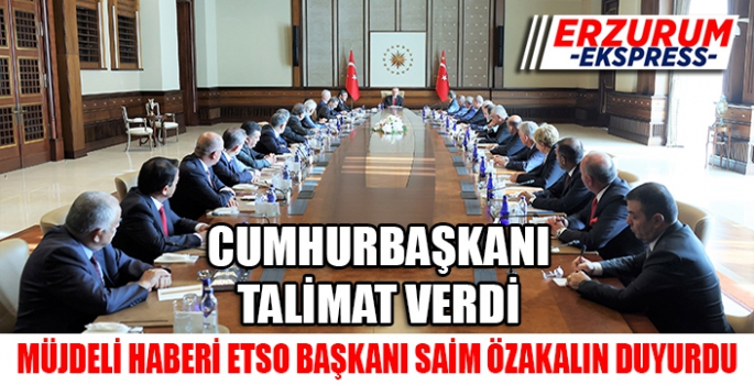Özakalın’dan Cumhurbaşkanı Erdoğan’a Erzurum sunumu