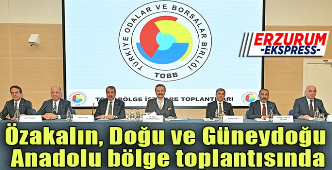 Özakalın, Doğu ve Güneydoğu Anadolu bölge toplantısında