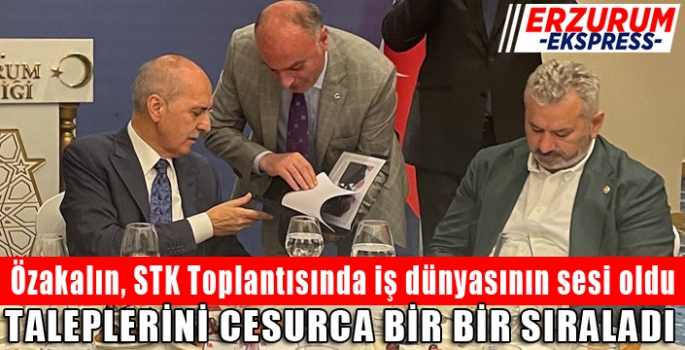 Özakalın, STK Toplantısında iş dünyasının sesi oldu