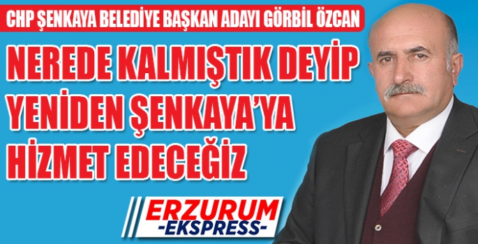 Özcan, kaldığımız yerden devam edeceğiz. 