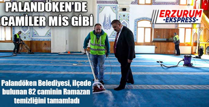  Palandöken’de camiler Ramazan ayına hazır